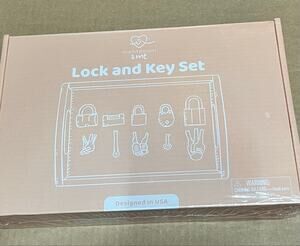 Montessori Lock & Key Toy - Fine Motor Skills & Sensory Development. STEM Kit
